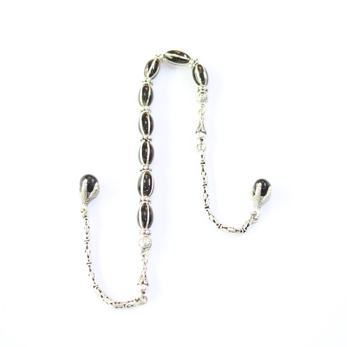 6 lı Karpuz Yarma Zaza Oltu Taşı Tespih-2