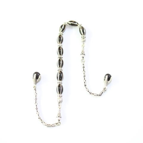 6 lı Karpuz Yarma Zaza Oltu Taşı Tespih-2