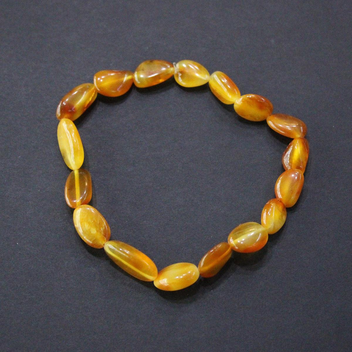 Ukrayna Damla Kehribar Bileklik Portakal Renk 6 (gr)