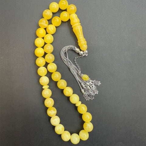 Akça Kaliningrad Damla Kehribar Küre Tespih 12,5 (mm)