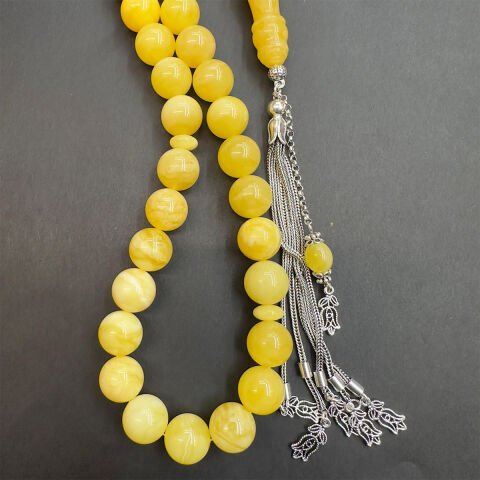 Akça Kaliningrad Damla Kehribar Küre Tespih 12,5 (mm)