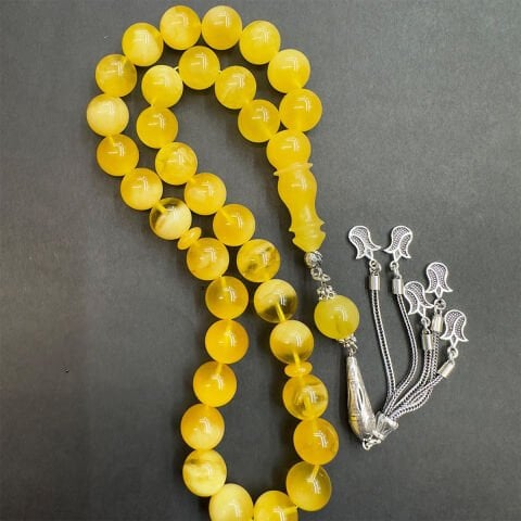 Kaliningrad Yarım Ay Damla Kehribar Küre Tespih 12,5 (mm)