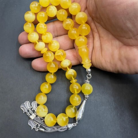 Kaliningrad Yarım Ay Damla Kehribar Küre Tespih 12,5 (mm)