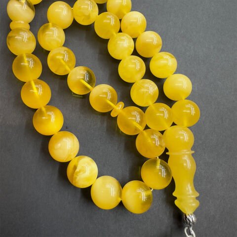 Kaliningrad Yarım Ay Damla Kehribar Küre Tespih 12,5 (mm)