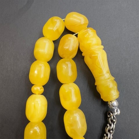 Kaliningrad Maskot Damla Kehribar Tespih 13*15,5 (mm)