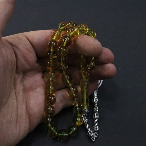 Kaliningrad Toprak Fosilli Küre Damla Kehribar 9,4 (mm)