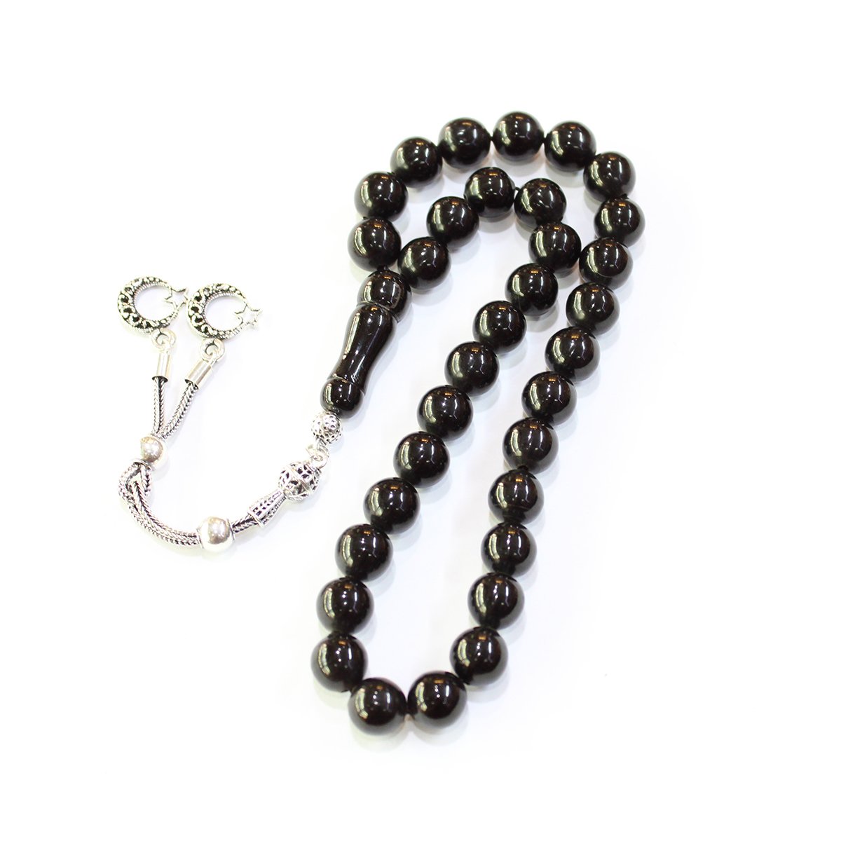 Oltu Taşı Tespih Küre Kesim 9 (mm)