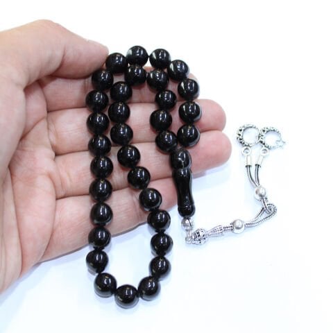 Oltu Taşı Tespih Küre Kesim 9 (mm)