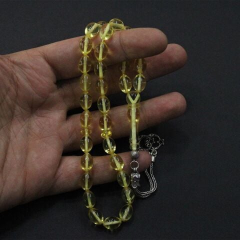 Şeffaf Kaliningrad Damla Kehribar Tespih 7,5*11 (mm)