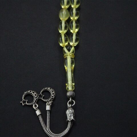 Şeffaf Kaliningrad Damla Kehribar Tespih 7,5*11 (mm)