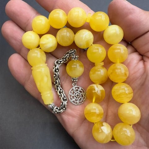 Kaliningrad Maskot Damla Kehribar Tespih 13 (mm)