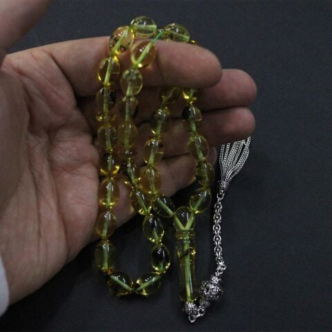 Kaliningrad Toprak Fosilli Beyzi Damla Kehribar 8,5*12.5 (mm)