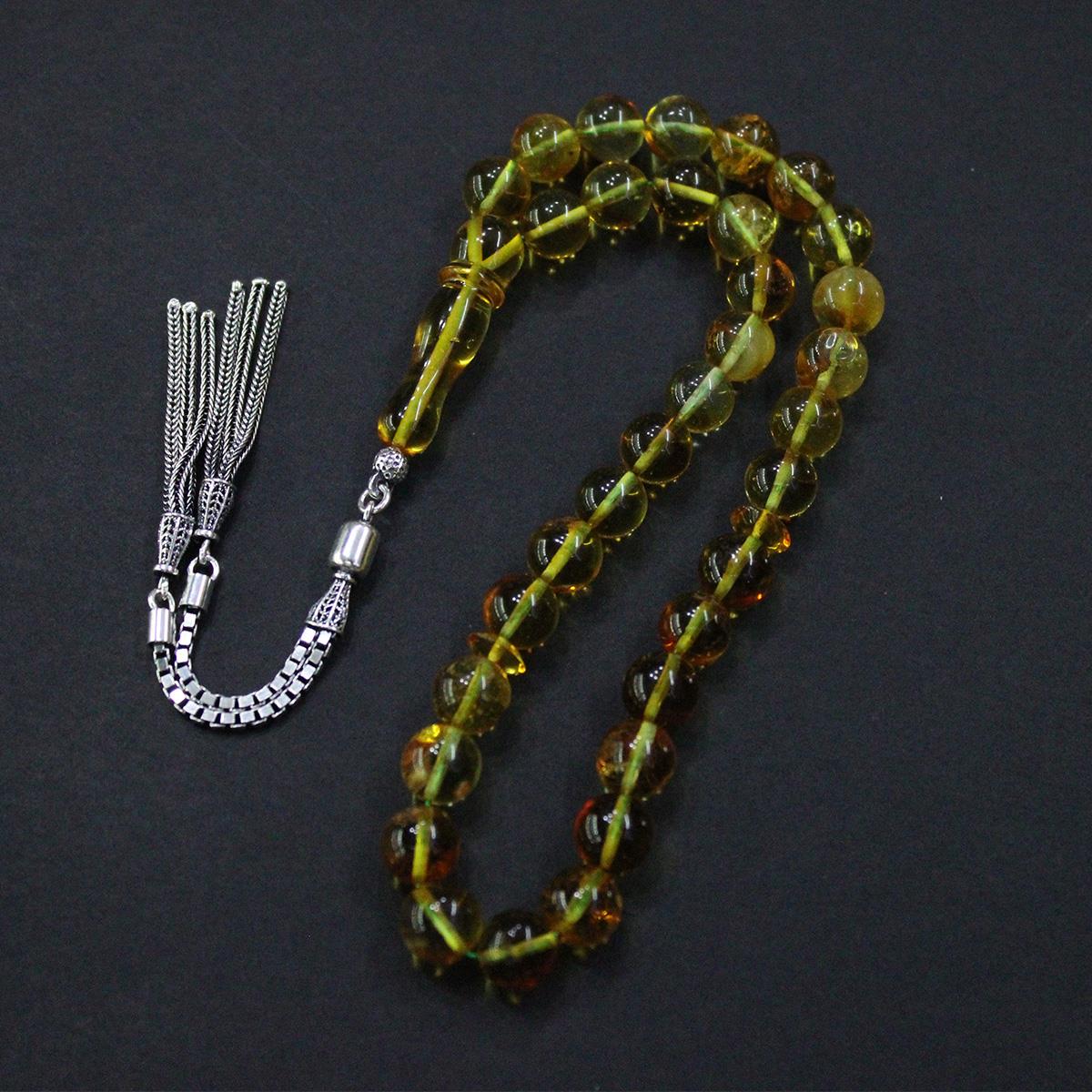 Kaliningrad Toprak Fosilli Küre Damla Kehribar 8.5 (mm)