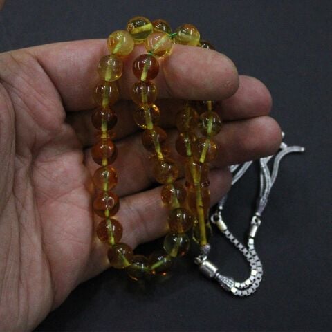 Kaliningrad Toprak Fosilli Küre Damla Kehribar 8.5 (mm)