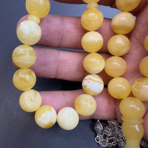 Kaliningrad Damla Kehribar Tespih Küre 12 (mm)