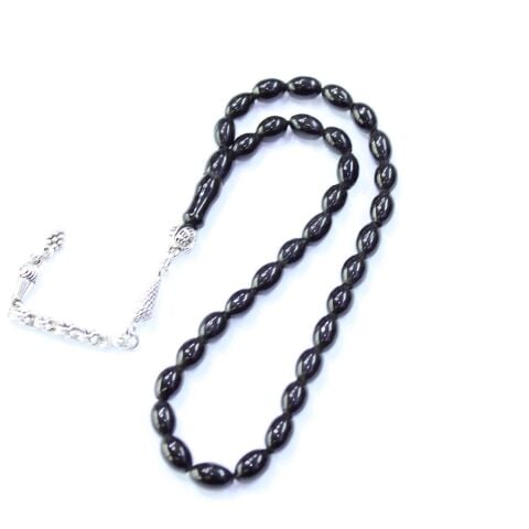 Oltu Taşı Tespih Beyzi Kesim 5,5*8 (mm)