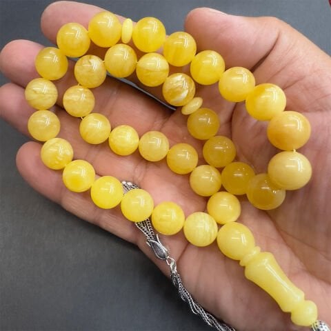 Kaliningrad Damla Kehribar Küre Tespih 11,5 (mm)