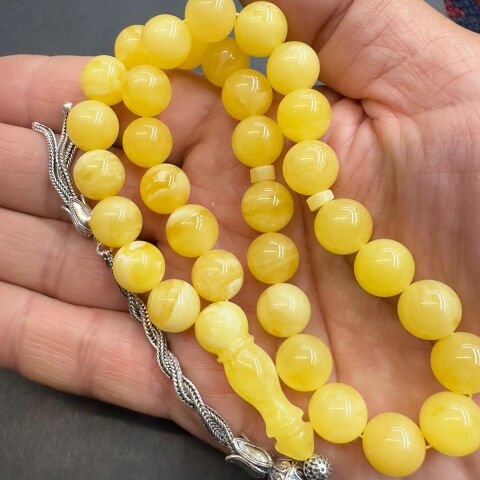 Kaliningrad Damla Kehribar Küre Tespih 10,5 (mm)