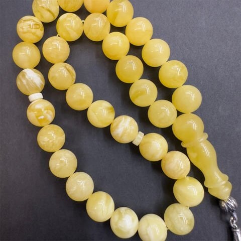 Akça Kaliningrad Damla Kehribar Küre Tespih 10 (mm)