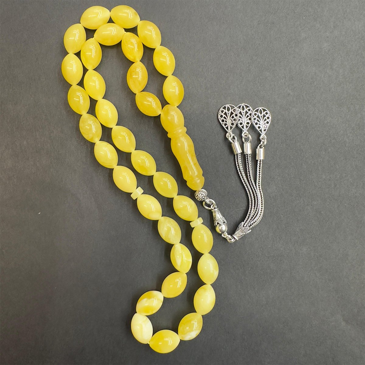 Kaliningrad Damla Kehribar Beyzi Tespih 8*12 (mm)