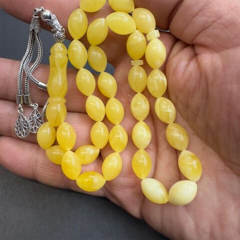 Kaliningrad Damla Kehribar Beyzi Tespih 8*12 (mm)