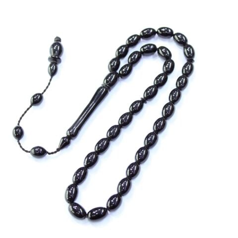 Sistemli Süzme Oltu Taşı Tespih 8,3*11,5 (mm)