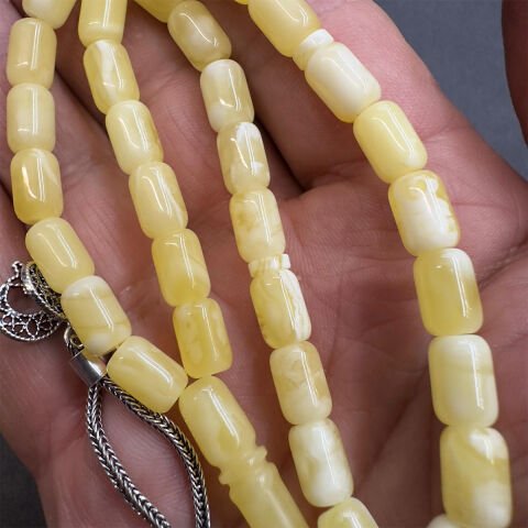 Akça Kaliningrad Damla Kehribar Kapsül Tespih 6*9 (mm)