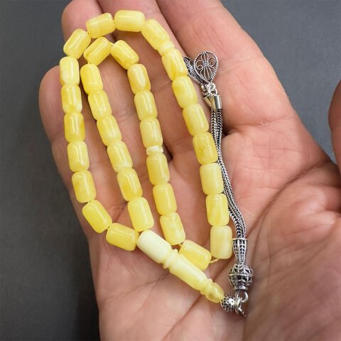 Akça Kaliningrad Damla Kehribar Tespih 6*9 (mm)