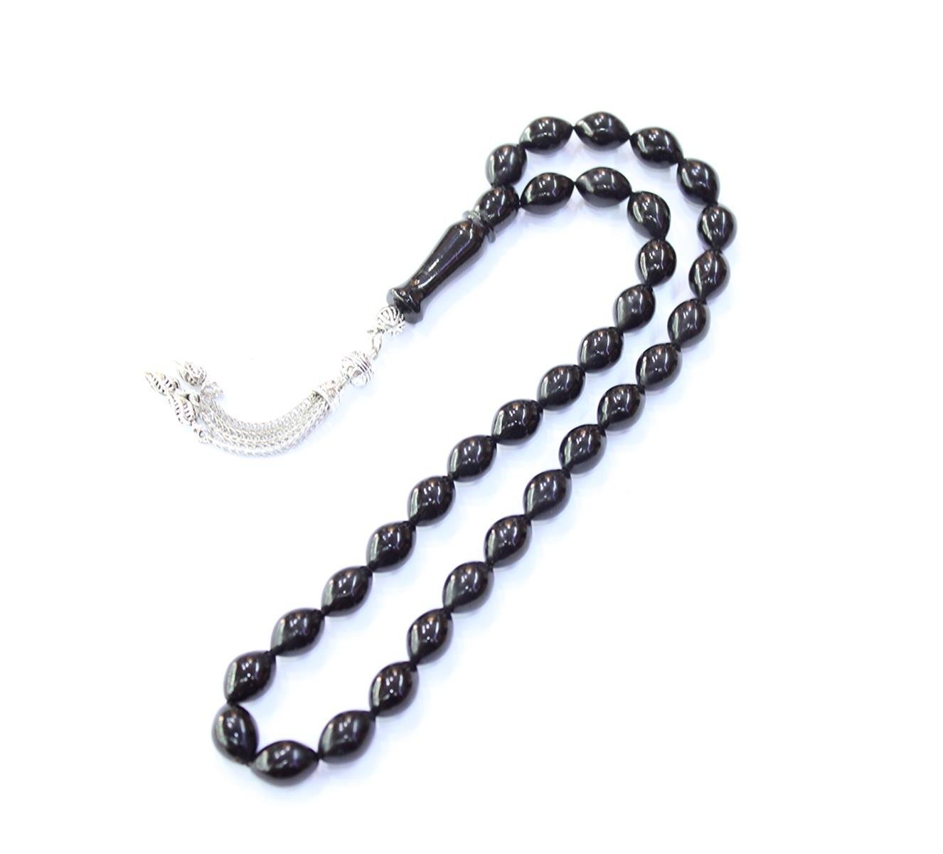 Arpa Kesim Oltu Taşı Tespih 8,5*12 (mm)