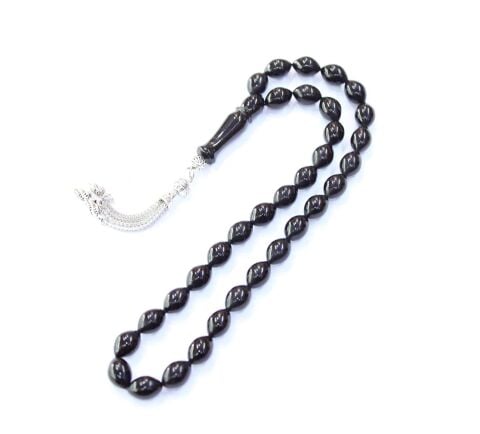 Arpa Kesim Oltu Taşı Tespih 8,5*12 (mm)