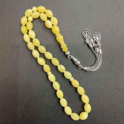 Kaliningrad Damla Kehribar Beyzi Tespih 6,5*9 (mm)