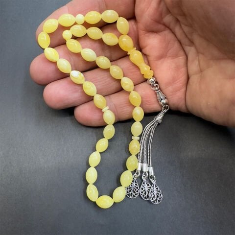 Kaliningrad Damla Kehribar Beyzi Tespih 6,5*9 (mm)