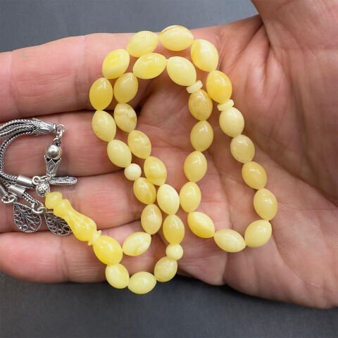 Kaliningrad Damla Kehribar Beyzi Tespih 6,5*9 (mm)