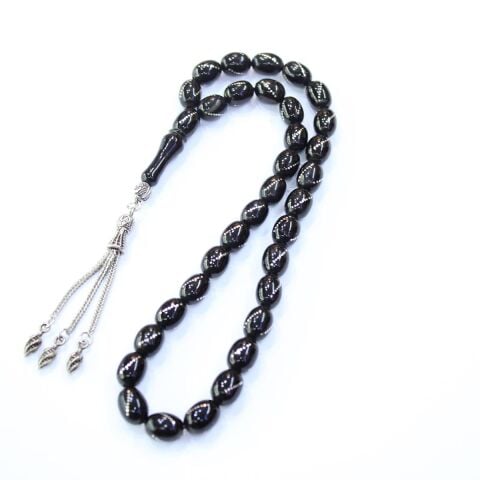 Burgu İşleme Oltu Taşı Beyzi Kesim 8*11 (mm)