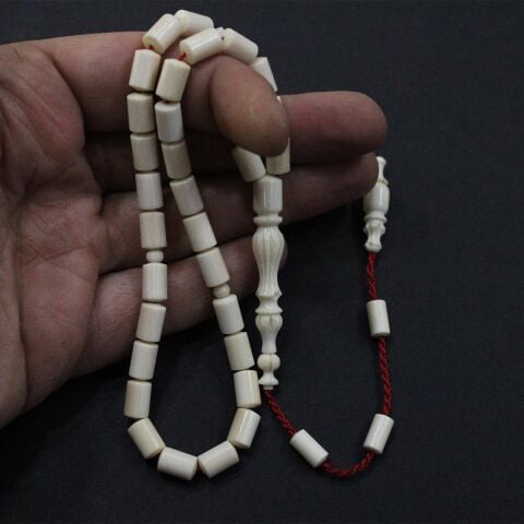 Mısır İşçiliği Fil Dişi Kesme Tespih 6*9 (mm)