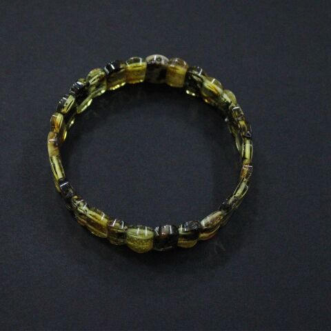 Toprak Fosilli Kaliningrad Damla Kehribar Rolex Bileklik 8,9 (gr)