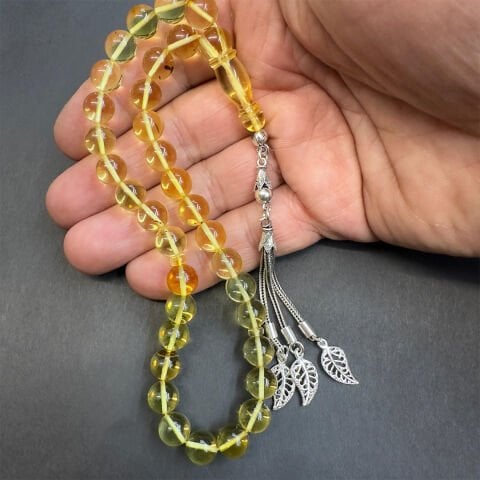 Şeffaf Kaliningrad Damla Kehribar Tespih 8,5 (mm)