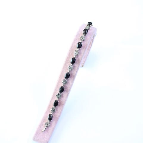 Oltu Taşı Markazit Gümüş Bileklik Model - 23