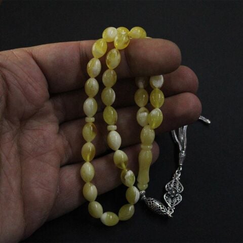 Kaliningrad Damla Kehribar Beyzi Tespih 6,5*9,5 (mm)